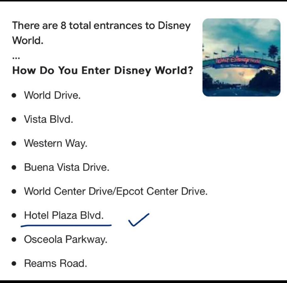 Disney Just 1 And A Quarter Mile Away, Blue Heron 1 Room 2 Bath,Amenities,6 Guests, Walk To Restaurants, No Fees At Check In 奥兰多 外观 照片